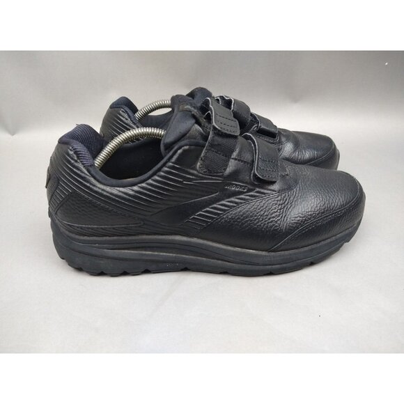 Brooks Addiction Shoes Walking Leather Work Mens 10 2E Wide Vasyli Orthotics - Picture 9 of 16